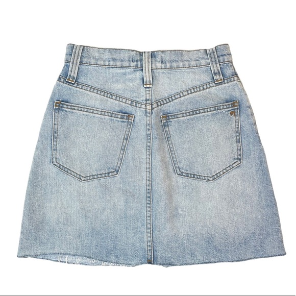 Madewell Rigid Denim A-Line Mini Skirt: Cutout Edition - Picture 5 of 14